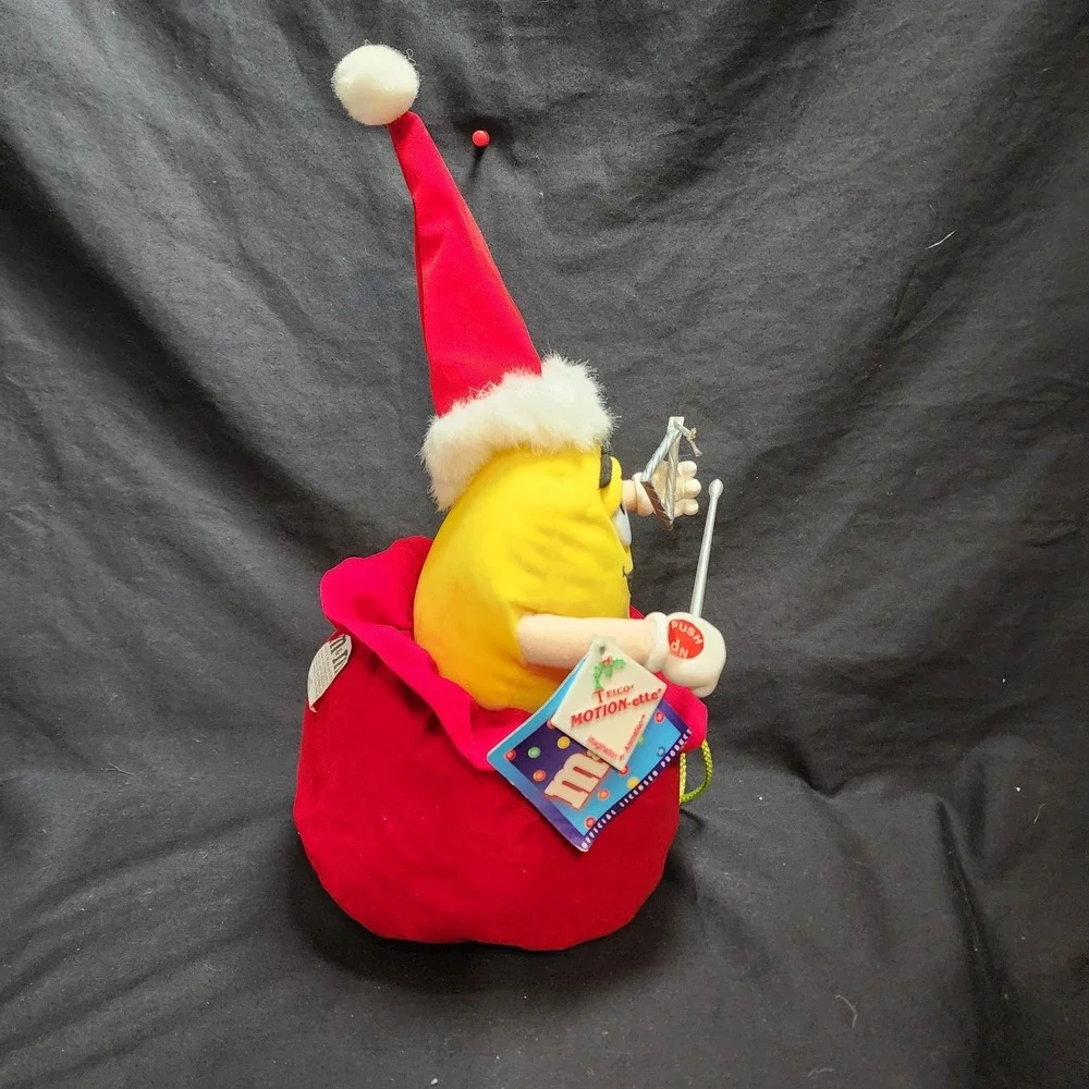 Telco Yellow M&M Candy‎ Musical Christmas Motionette Read Description